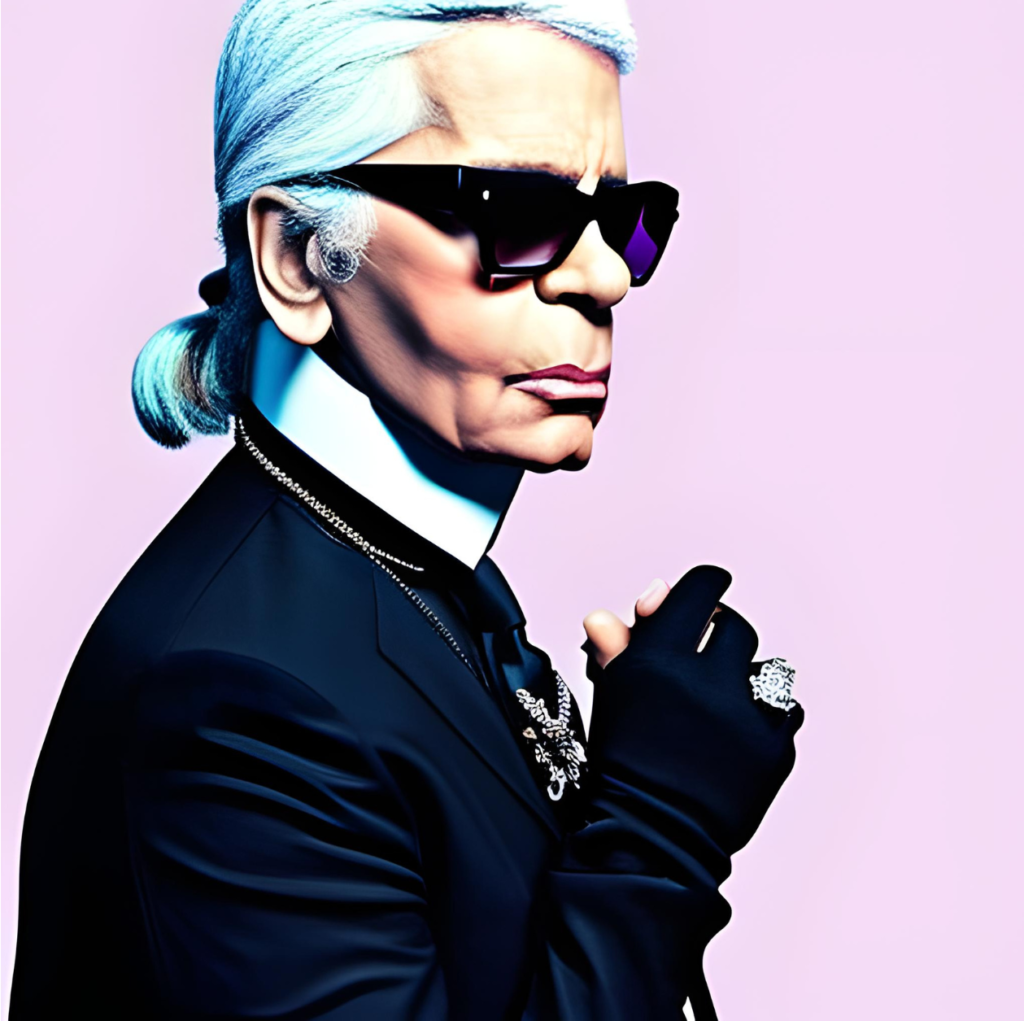 karl lagerfeld look